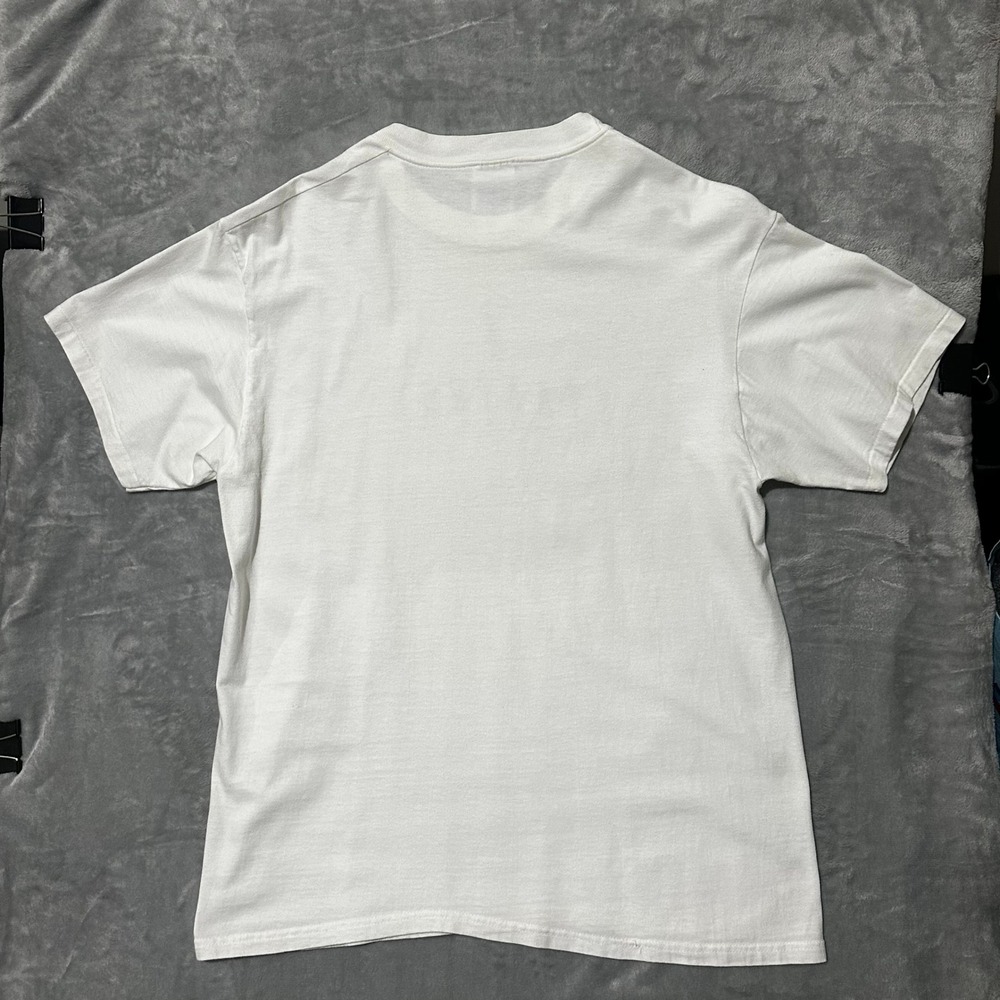Vintage Stanford University T-Shirt Mens Large White Single Stitch Hanes Beefy - Picture 9 of 10